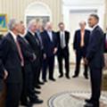 Former Jacobs School Dean Robert Conn Meets With President Barack Obama