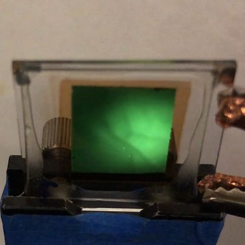 Thin, large-area device converts infrared light into images