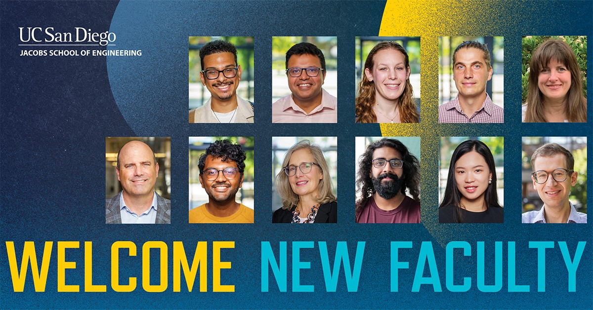 Eleven new faculty join the Jacobs School faculty in fall 2024